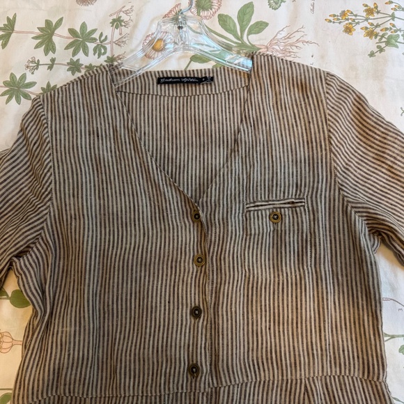 Gudrun Sjoden Lagenlook Linen Small Loose Fitting Dress - Picture 5 of 6